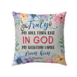 Truly my soul finds rest in God Psalm 62:1 Bible verse pillow - Christian pillow, Jesus pillow, Bible Pillow - Spreadstore