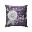 ( Purple) Just breathe Christian pillow - Christian pillow, Jesus pillow, Bible Pillow - Spreadstore