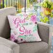 God is within her She will not fall Psalm 46:5 Bible verse pillow - Christian pillow, Jesus pillow, Bible Pillow - Spreadstore