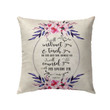 I will instruct you and teach you Psalm 32:8 Bible verse pillow - Christian pillow, Jesus pillow, Bible Pillow - Spreadstore