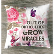 1 Peter 5:10 Out of difficulties grow miracles Christian pillow - Christian pillow, Jesus pillow, Bible Pillow - Spreadstore