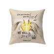 Psalm 55:22 Cast your burden upon the Lord Christian pillow - Christian pillow, Jesus pillow, Bible Pillow - Spreadstore