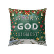 Glory to God in the highest Christian pillow - Christian pillow, Jesus pillow, Bible Pillow - Spreadstore