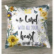 Trust in the Lord with all your heart Christian pillow - Christian pillow, Jesus pillow, Bible Pillow - Spreadstore