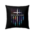 Faith Hope Love Christian pillow - Christian pillow, Jesus pillow, Bible Pillow - Spreadstore