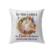 We kneel at the cross and stand for the flag Christian pillow - Christian pillow, Jesus pillow, Bible Pillow - Spreadstore