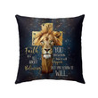Faith It's not all about believing Christian pillow - Christian pillow, Jesus pillow, Bible Pillow - Spreadstore