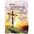 Bible verse blanket: Psalm 143:8 Let the morning bring me word of your unfailing love - Gossvibes