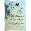Exodus 33:14 My Presence will go with you Christian blanket - Gossvibes