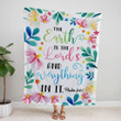 The earth is the Lord��s and everything in it Psalm 24:1 Christian blanket - Gossvibes