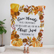Give thanks in all circumstances 1 Thessalonians 5:18 Bible verse blanket - Gossvibes