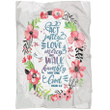 Act justly love mercy and walk humbly with your God Micah 6:8 Bible verse blanket - Gossvibes