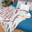 A child of God fearfully and wonderfully made personalized name blanket - Gossvibes
