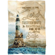 The name of the lord is a fortified tower Proverbs 18:10 Bible verse blanket - Gossvibes