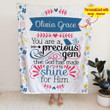 Personalized Blanket - You are a precious gem that God has made to shine for Him - Gossvibes