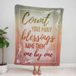 Count your blessings name them one by one Christian blanket - Gossvibes