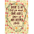 There is no pit so deep that God's love is not deeper still Christian blanket - Gossvibes