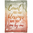 Count your blessings name them one by one Christian blanket - Gossvibes