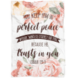 Isaiah 26:3 You keep Him in perfect peace Bible verse blanket - Gossvibes