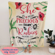 She is more precious than rubies Proverbs 3:15 personalized name blanket - Gossvibes
