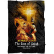 Behold Jesus the lion of Judah Christian blanket - Gossvibes