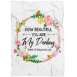 How beautiful you are my darling Song of Solomon 1:15 Christian blanket - Gossvibes