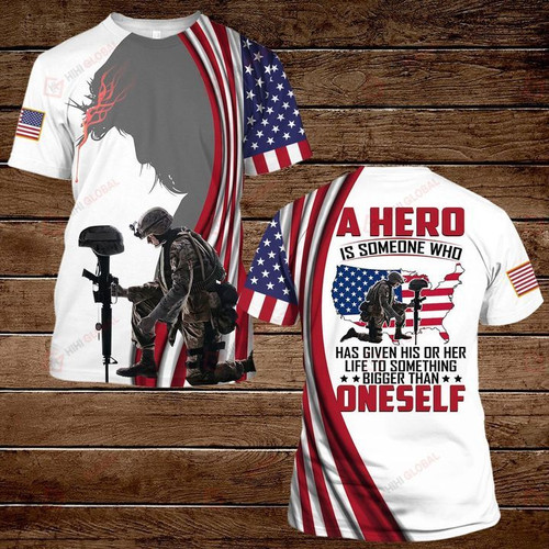 A Hero Is Someone Who Has Given His Or Her Life To Something All Over Printed Shirts - spreadstores