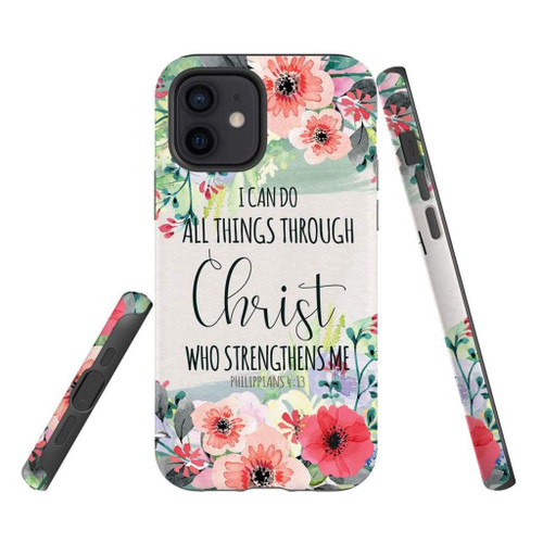 I can do all things through Christ Philippians 4:13 Christian phone case, Jesus Phone case, Bible Phone case