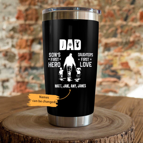 Personalized Father Day Gifts For Hunting Dad  Steel Tumbler MY0604 81O53