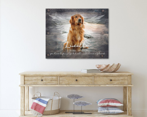 Personalized Dog Memorial Gift, Gift For Loss of Dog, Dog Loss Photo Giftl Pet Photo Canvas Art Prints