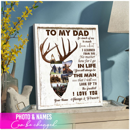 Gift For Dad Hunting Canvas Wall Art