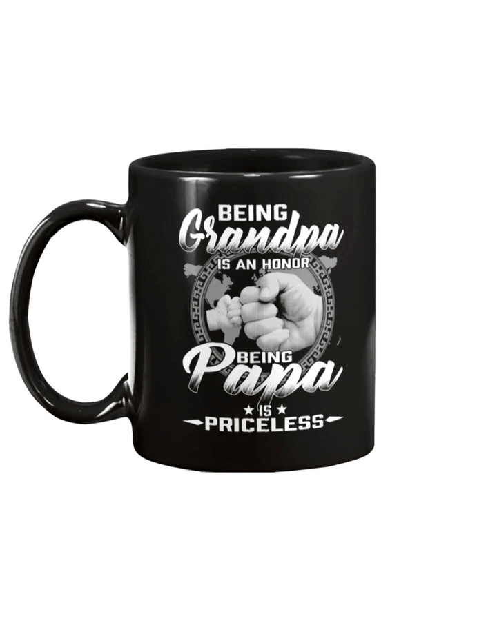 Being Grandpa Is An Honor Being Papa Is Priceless Mug - spreadstores