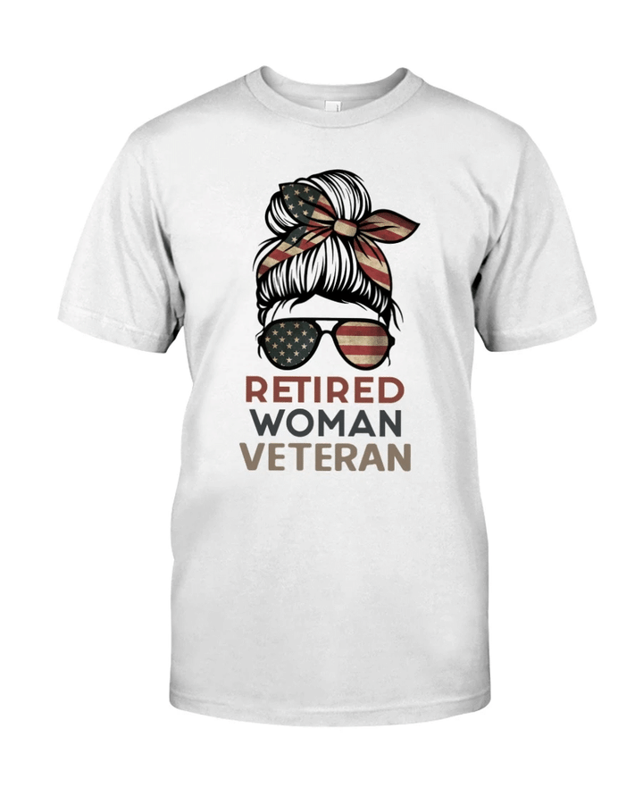 Veteran Shirt, Female Veteran, The Retired Woman Veteran Unisex T-Shirt KM0106 - Spreadstores