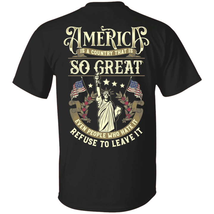 Veteran Shirt, Father's Day Shirt, America Is A Country That Is So Great T-Shirt KM2805 - Spreadstores