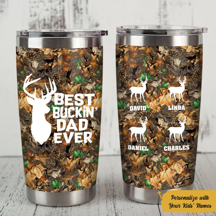 Personalized Father Day Gifts For Dad Hunting FD Steel Tumbler AP2001 81O58