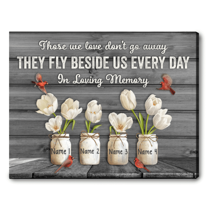 Personalized Memorial Gifts Canvas Print Wall Art For Remembering Loved Ones - Personalized Sympathy Gifts