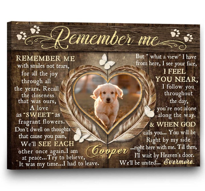 Dog Portraits From Photos Custom Pet Portrait Sympathy Gifts For Dog Owners Remember me - Personalized Sympathy Gifts - Spreadstore