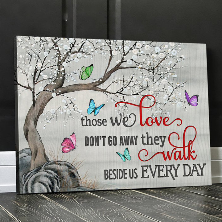 Spreadstore Memorial Canvas Those we love don't go away Butterfly Sympathy Gift Idea - Personalized Sympathy Gifts - Spreadstore