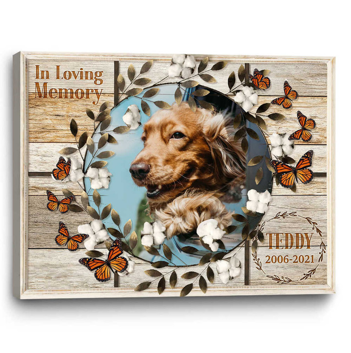 Custom Pet Memorial, Personalized Dog Memorial Gifts, In Loving Memory Pet - Personalized Sympathy Gifts - Spreadstore
