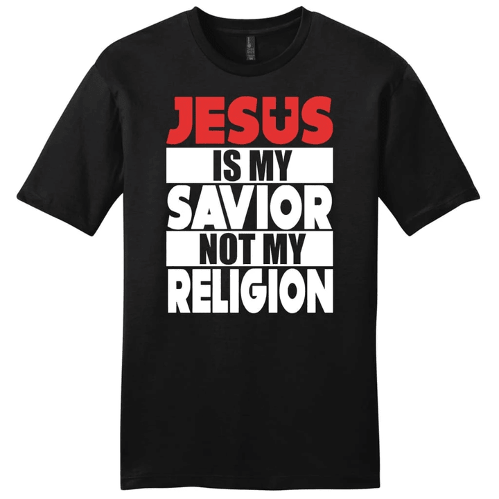 Jesus Is My Savior Not My Religion mens Christian t-shirt - Gossvibes