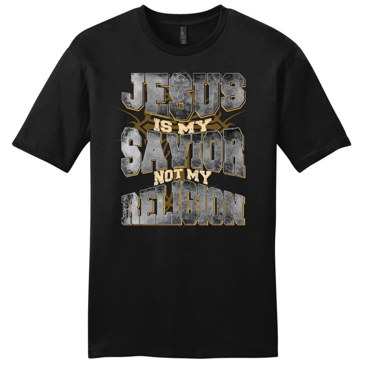 Jesus is my savior not my religion men's Christian t-shirt - Jesus shirts - Gossvibes