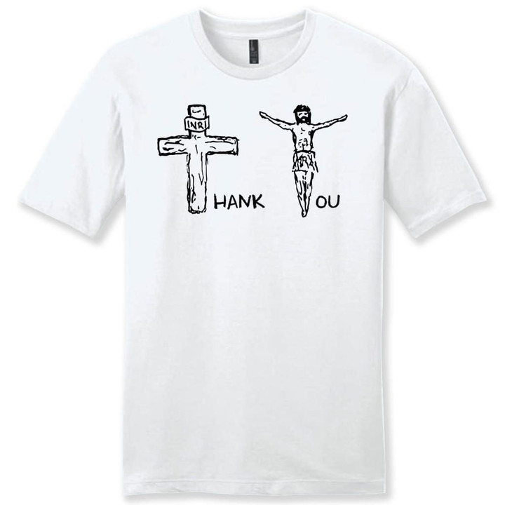 Thank you Jesus mens Christian t-shirt - Gossvibes