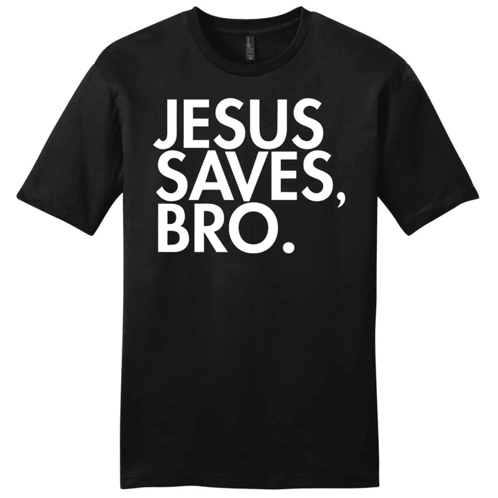 Jesus saves bro mens Christian t-shirt - Gossvibes
