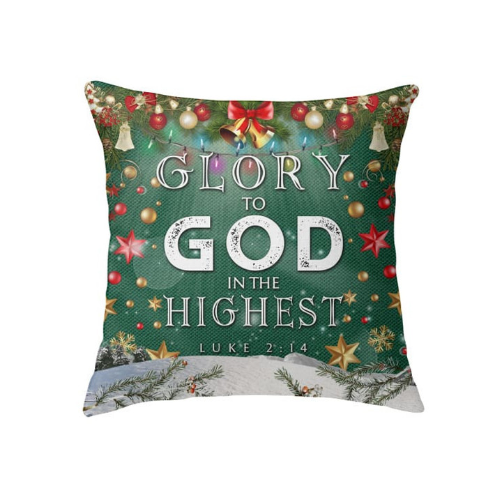 Glory to God in the highest Christian pillow - Christian pillow, Jesus pillow, Bible Pillow - Spreadstore