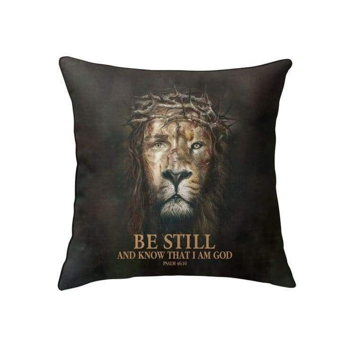 Psalm 46:10 Be Still and know that I am God Bible verse pillow - Christian pillow, Jesus pillow, Bible Pillow - Spreadstore