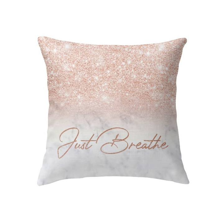 Just breathe Christian pillow - Christian pillow, Jesus pillow, Bible Pillow - Spreadstore