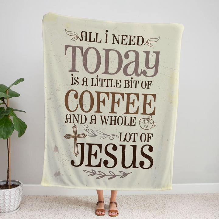 Jesus and coffee Christian blanket - Gossvibes