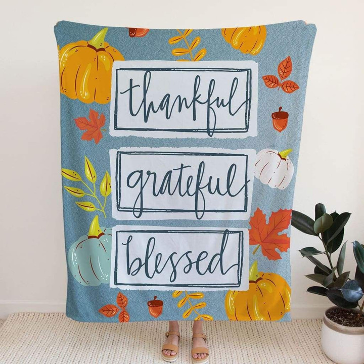 Thankful grateful blessed Christian blanket - Gossvibes