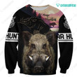 Spread Stores Boar Hunting Huntaholic Hog Hunting 3D 1101 Hoodie Over Print Plus Size
