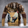 Spread stores ROOSTER 3D SHIRT 2612 Hoodie Over Print Plus Size